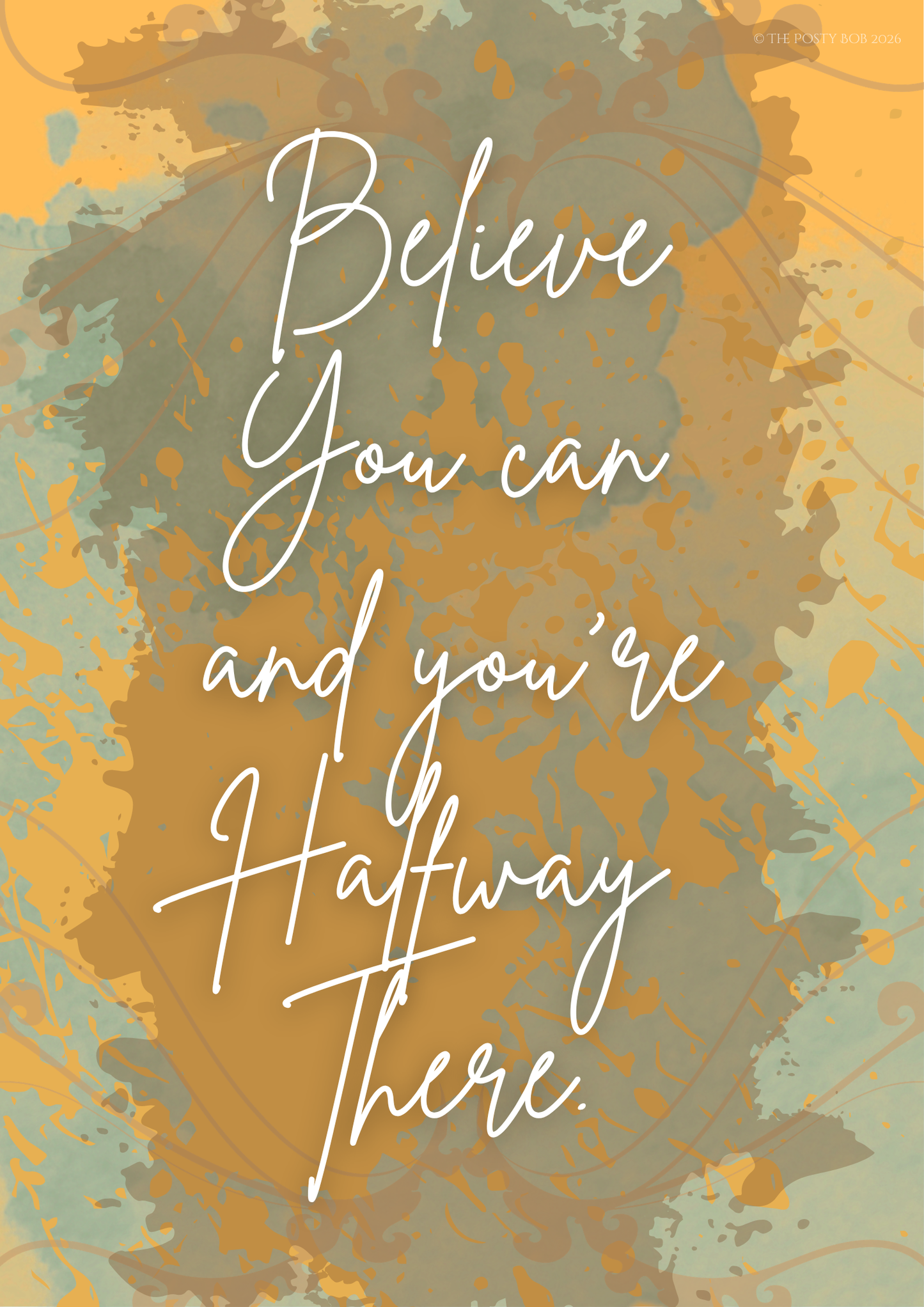 Believe You Can – Motivational Wall Art Digital Download